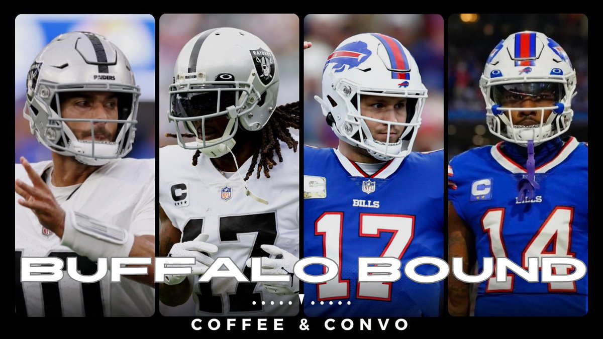 On to Buffalo #RaiderNation Let’s talk about it this morning 🏴‍☠️ @ 🦬 #CoffeeandConvo