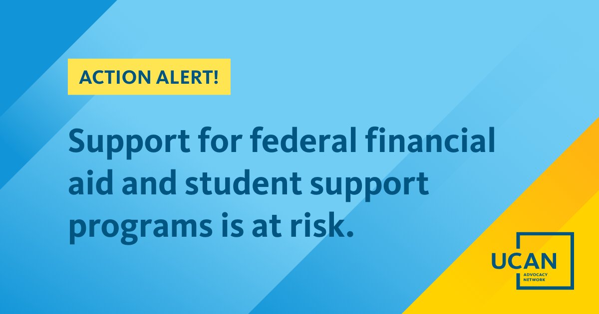 The House of Representatives is considering legislation that eliminates funding for to the Federal Work-Study, Federal Supplemental Education Opportunity Grant &amp; Child Care Access Means Parents in School programs. Join us in opposing these cuts ➡️ #UCinDC bit.ly/3RfxYSj