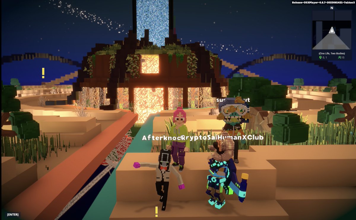 mikkipastel's tweet photo. party in #TheSandbox with #humanxclub community at "One Life, Two Bodies" and "Multiplayer Parkour: Gear Dash" https://t.co/RXOR3cJmwa