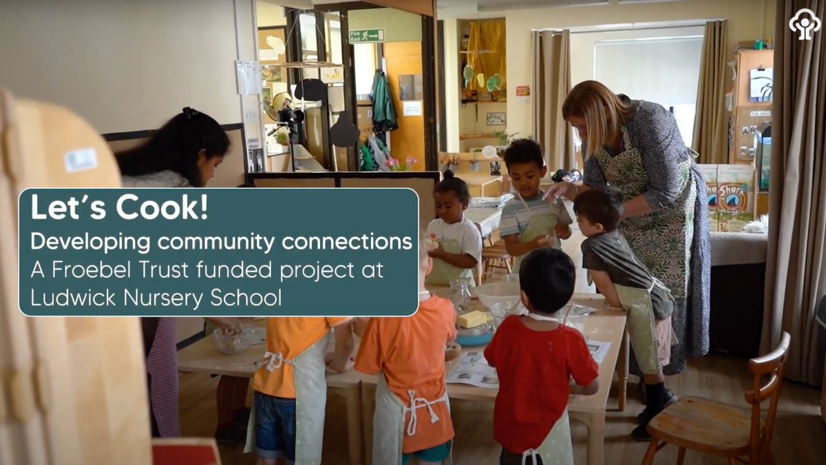 Take a look at our new 5min film all about introducing cooking activities in early years settings and nursery schools. 
Free to watch and share with colleagues:
froebel.org.uk/case-studies/l…

#earlyyears #earlyeducation #cooking #curriculum #EYFS #CPD
