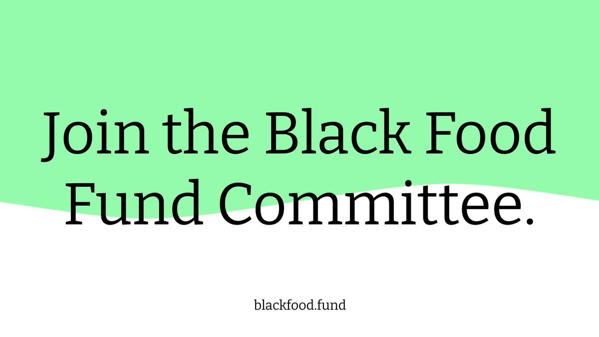 📍 Live or work in Lambeth or Southwark? Want to help support local Black food ventures &amp; entrepreneurs?

Want to get paid to decide what gets funded locally?

Join the Black Food Fund Committee.

⏰Submit your expression of interest by 12pm, 28 September: blackfood.fund