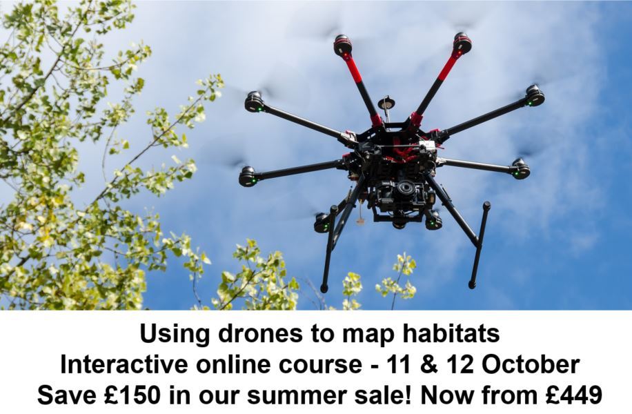 Interactive #onlinetraining via @UK_CEH
Using #drones to map habitats

11 & 12 October

Save £150. Now from £449!

ceh.ac.uk/training/using…

#UAV

PL RP @UKCEHPapers @VirginieKeller1 @Wagner__Markus @WellyHe @woodlandbirder @HollieMCooper @TomAugust85 @twigg_m @UKCEH_LakeEco