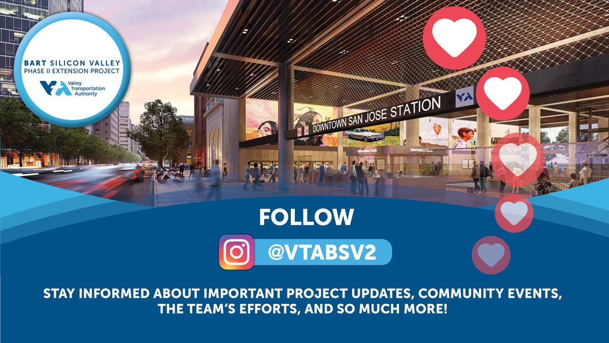 vtabsv2's tweet image. Stay informed about VTA’s BSVII Project on our new Instagram account @VTABSV2! #hellovta #vtabsvii #vtabsv2