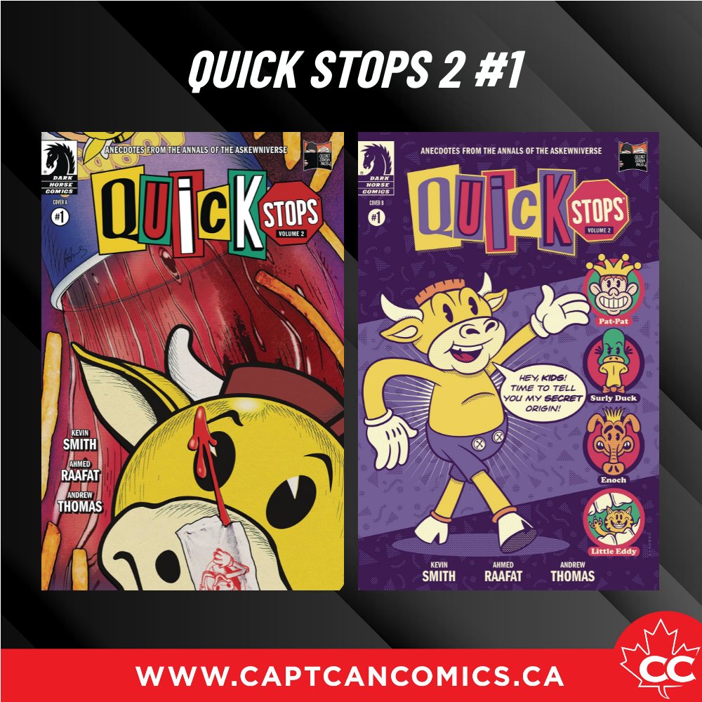 Quick Stops is back! And Mooby isn't just homaging Vision in our exclusive, the CVR A is an Homage to the Legendary Watchmen #1! Mooby's origins are explored in this exciting premiere issue! Don't miss it on our Advanced Pre-Sales now! 

🍁CAPTCANCOMICS.CA🍁
