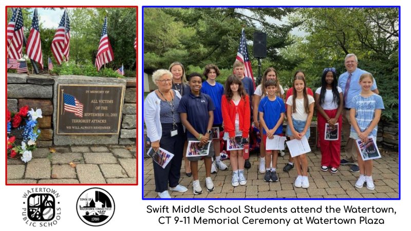 In memory of 22 years since the life-altering events of 9-11, the Watertown, CT community remembered those impacted on Monday at Watertown Plaza.