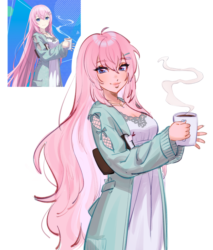 i saw this cozy luka and wanted to redraw her <3