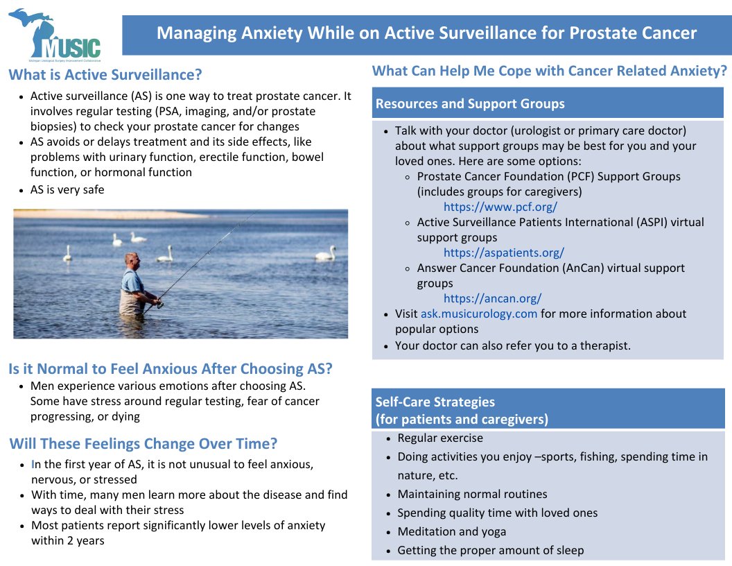 Help your #ProstateCancer patients find calm amidst the storm. ⛈️

We know that a #PCa diagnosis can bring immense #anxiety. That's why we created a NEW resource, designed to assist YOU in supporting your patients' emotional well-being. 

🔗musicurology.com/wp-content/upl…