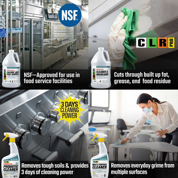 pripackaging's tweet image. CLR PRO® cleaning products provide time-saving facilities maintenance solutions with easy-to-use products that work right the first time. zurl.co/tXlZ  
Call us at 708-447-7834 or email at info@PRIpackaging.com. 
 #pripackaging #sanitationsupply #janitorialsupplies