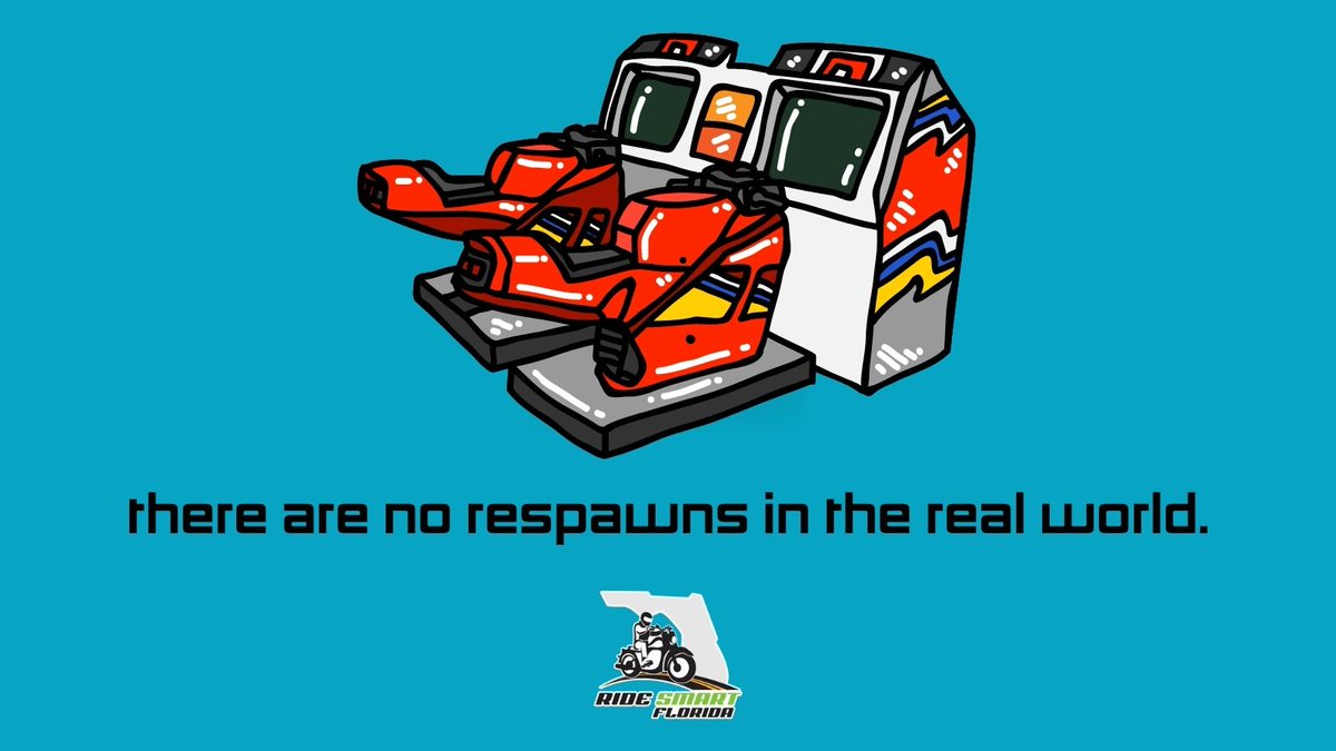 MyFDOT_SWFL's tweet image. Riding isn’t like a video game. There are real consequences to bad decisions. Slow down and enjoy the ride. #RideSmartFL #NationalVideogameDay