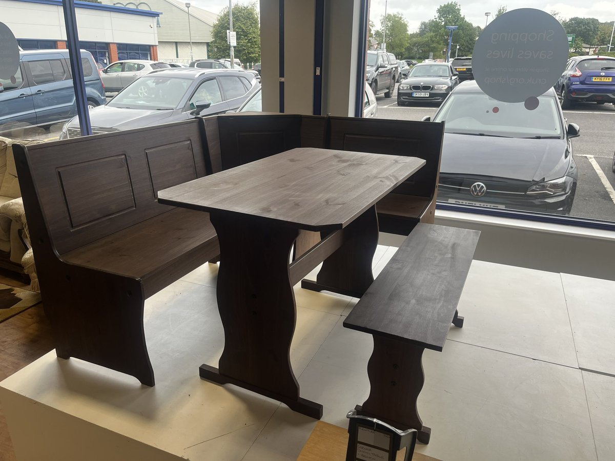 Just in this afternoon. Corner dining unit. Come down and check it out!. #furnituredesign #blackburn #kitchendecor
