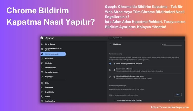 AndroideGeL's tweet photo. Chrome Bildirim Kapatma Nasıl Yapılır?

Chrome Bildirimleri Ne İşe Yarar?

Chrome bildirimleri, web tarayıcısı Google Chrome'un bir özelliğidir. Kullanıcıya web sitelerinden gelen ön

https://t.co/WKCf8353Vf

#NasılYapılır? https://t.co/hQSHpBc76I