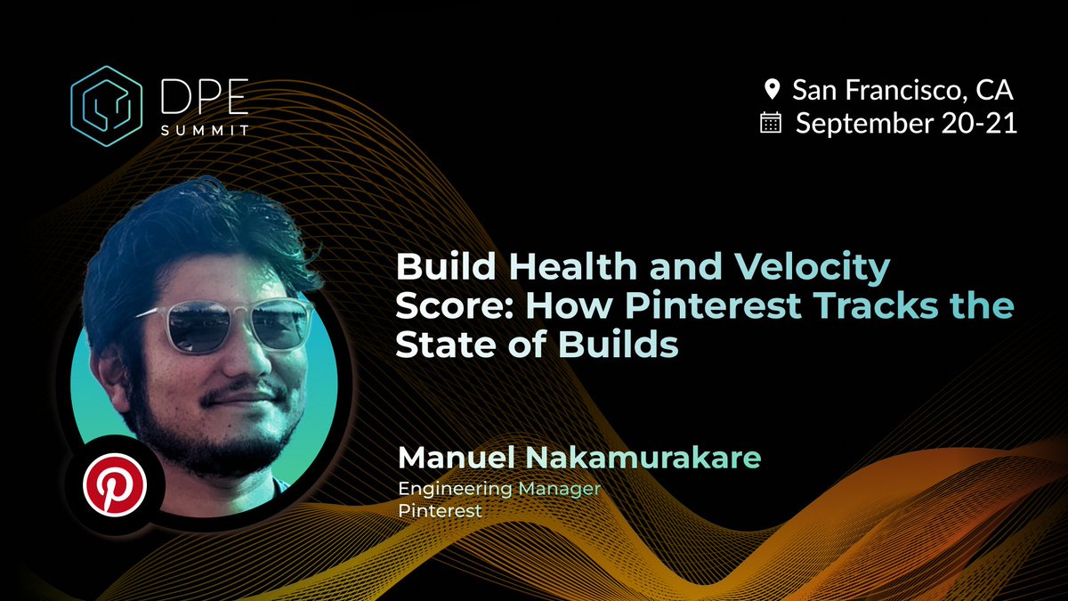 Learn how Pinterest calculates build health and velocity at #DPESummit23. @PinterestEng engineering manager, @mnakamurakare, will share his team’s initiatives for improving builds along with their exciting plans for the future.

Get this and so much more at this year’s summit,