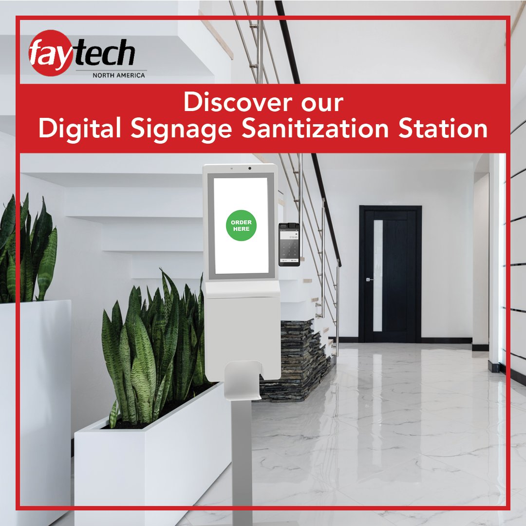 FaytechNA's tweet image. Our 21.5” Digital Signage Sanitization Station is ✨your✨ solution to gain in efficiency &amp;amp; visibility! 

It provides you the ability to efficiently monitor &amp;amp; deploy content while creating engaging customer experiences and keeping customers safe! 

#faytech