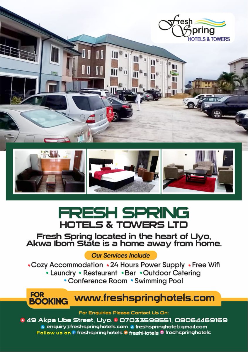 FreshHotels's tweet image. Our rooms provide you all the comfort of a home. We can't wait to have you lodge in our hotel. For booking and reservation please visit freshspringhotels.com