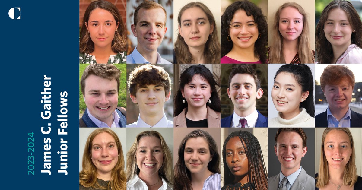 /1 Last week we welcomed our 2023-2024 cohort of James C. Gaither Junior Fellows. Get to know the new class😊👇