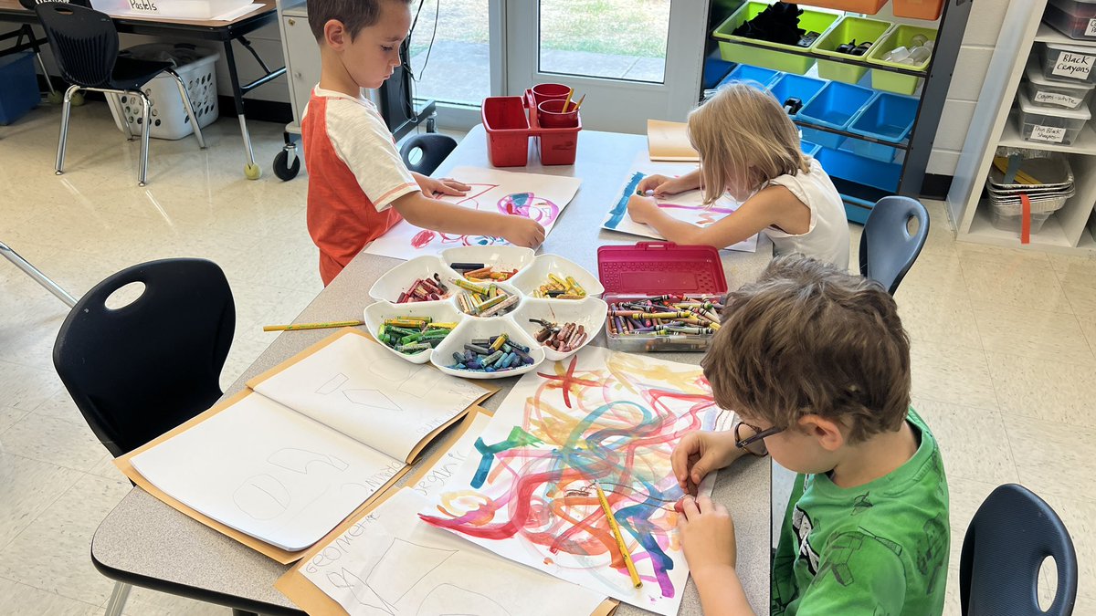 MrsSims7's tweet image. 1st grade artists are learning about abstract art and creating their own abstract art pieces! @RiverRidgeElem