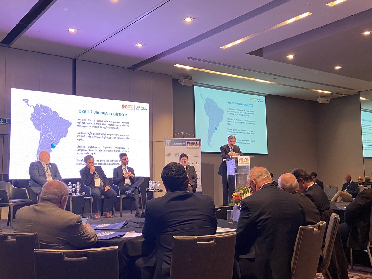 <a href="/emiliojrivero/">Emilio J. Rivero</a> presentando ¿qué es el Uruguay Logístico? 
Resaltando bondades del país y oportunidades de trabajo en conjunto con el país vecino
<a href="/BrasilExport/">Forum Brasil Export</a>