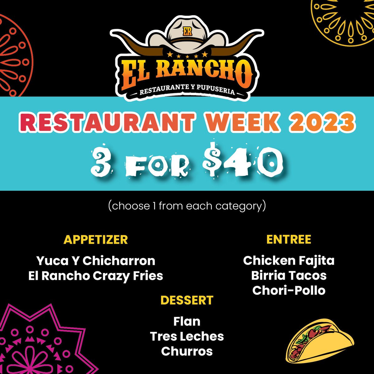 HbgRestWeek's tweet image. El Rancho Restaurante y Pupuseria serves mouthwatering Salvadoran, Mexican, and Guatemalan cuisine. Don't miss their 3-for-$40 #HarrisburgRestaurantWeek specials (those Crazy Fries are CRAZY delicious)! 😋Visit them at 771 Eisenhower Blvd., #HarrisburgPA 17111. #LoveHBG #Food