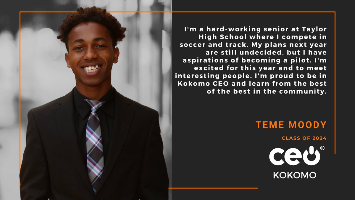 Mr. Teme Moody, Kokomo CEO Class of 2024