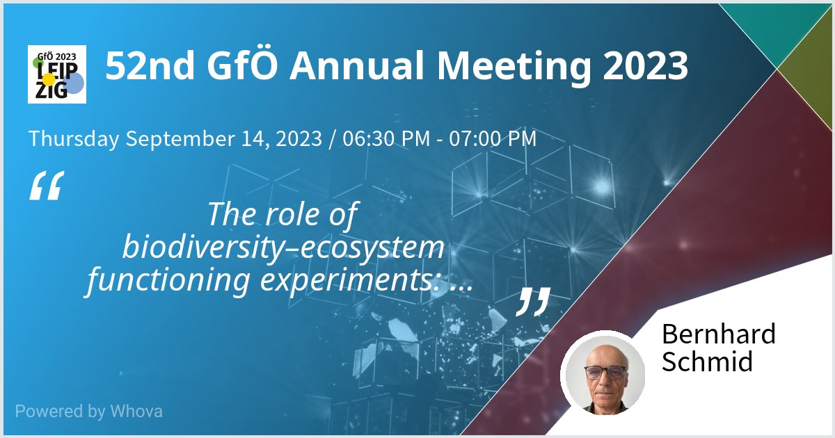I am speaking at 52nd GfÖ Annual Meeting 2023. Please check out my talk if you're attending the event! #GfO2023 - via #Whova event app