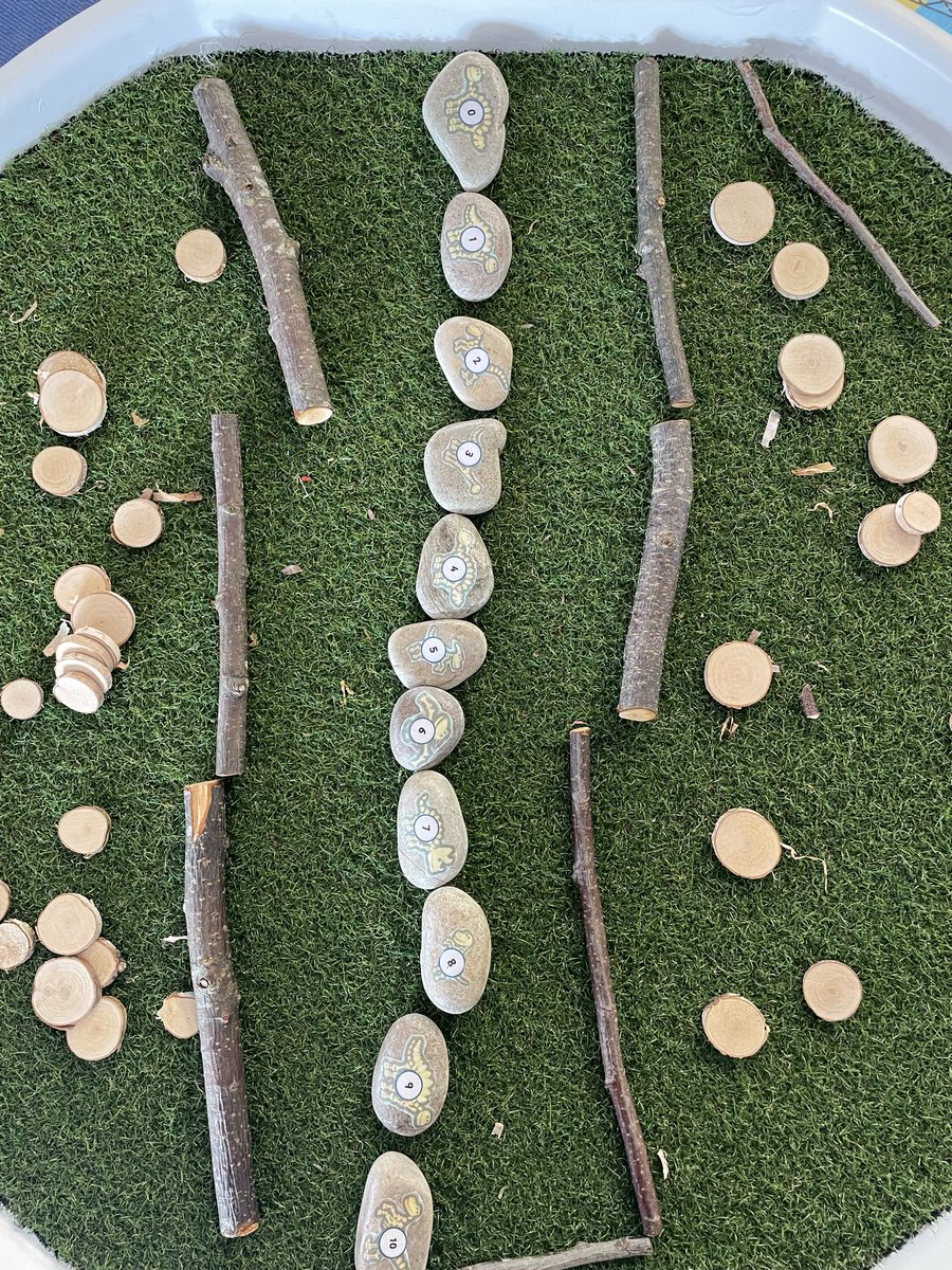 MrsGelston's tweet photo. Dino Order Fun 🦕#numbersense #number #eyfs #p1a #cps #mathsisfun #mathstufftray #play #eyfsmaths #earlyyears #learningthroughplay #playistheway #match #numeracy #tufftray #tufftrayactivities #earlymaths 
#placevalue #counting #dinoplay #modpodge #fun #lovemodpodge https://t.co/3nMsM5qPDm