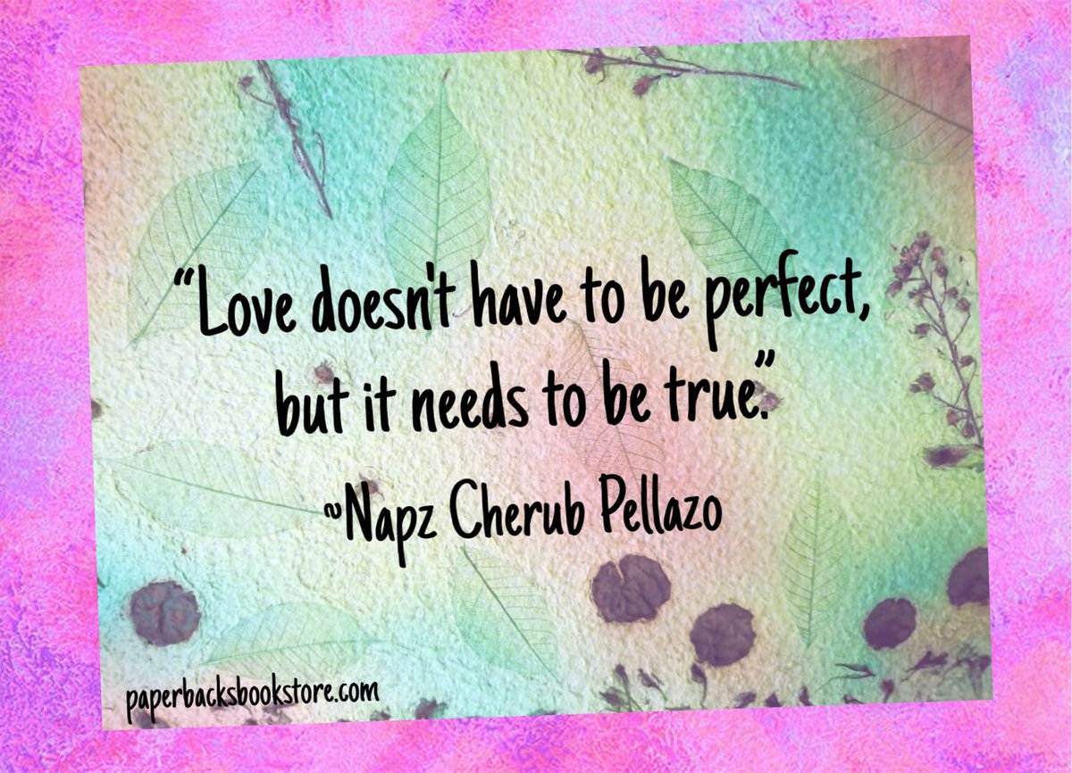 “Love doesn't have to be perfect, but it needs to be true.” ~Napz Cherub Pellazo

#love #perfection #true #truelove #perfectlove #handmadepaper