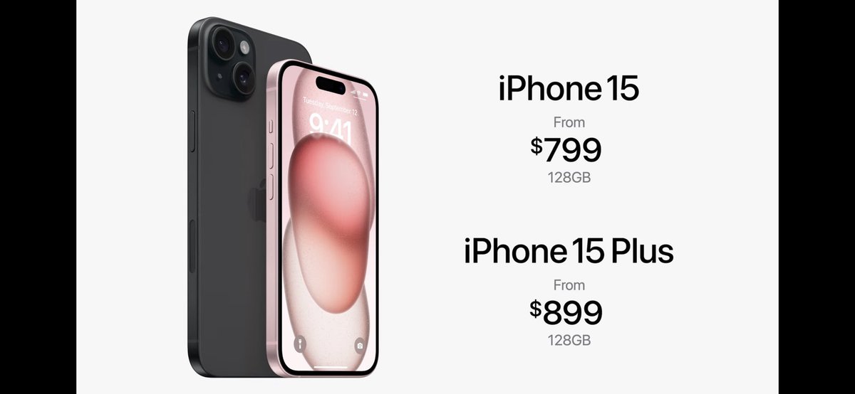 msseenharo's tweet photo. iPhone 15 and 15 Plus. #AppleEvent https://t.co/S27XXcmUnz