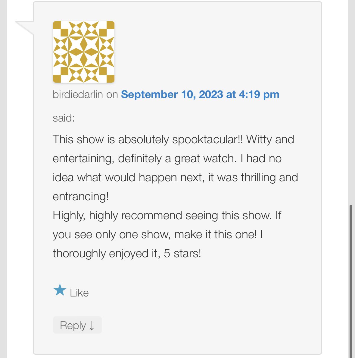 ParaNormaPI's tweet photo. Good After Morning Noon! Thanks birdiedarlin for the review! @VancouverFringe 

#paranormapi #paranorma #goodaftermorningnoon https://t.co/L9tXvDzuGV