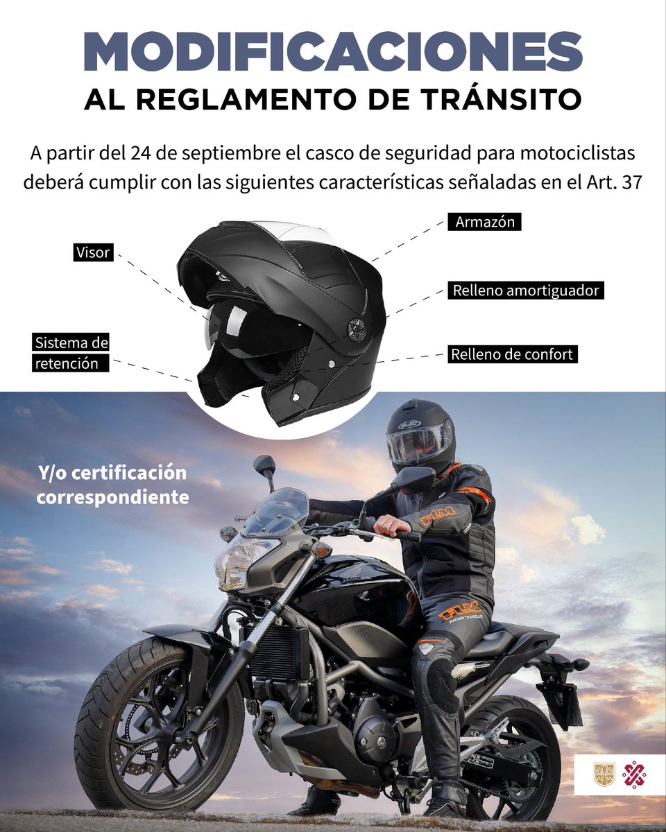 GobCDMX's tweet photo. Como parte de la firma de acuerdos entre motociclistas y el @GobCDMX 🏍️, realizamos modificaciones al Reglamento de Tránsito de la Ciudad de México.

Más información en: 🏁 https://t.co/Pd8yycGFMs https://t.co/SMGAntuUjk