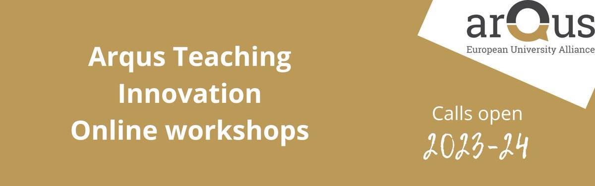 🚀 Exciting news! 🌟 Registration for the @ArqusAlliance Teaching Innovation Online Workshops is now OPEN! Join us for innovative learning starting next week📚 💡Don't miss out - secure your spot today! #OnlineWorkshops 🎓 👇Registrations here👇 forms.office.com/e/Vv1RmxvtiE