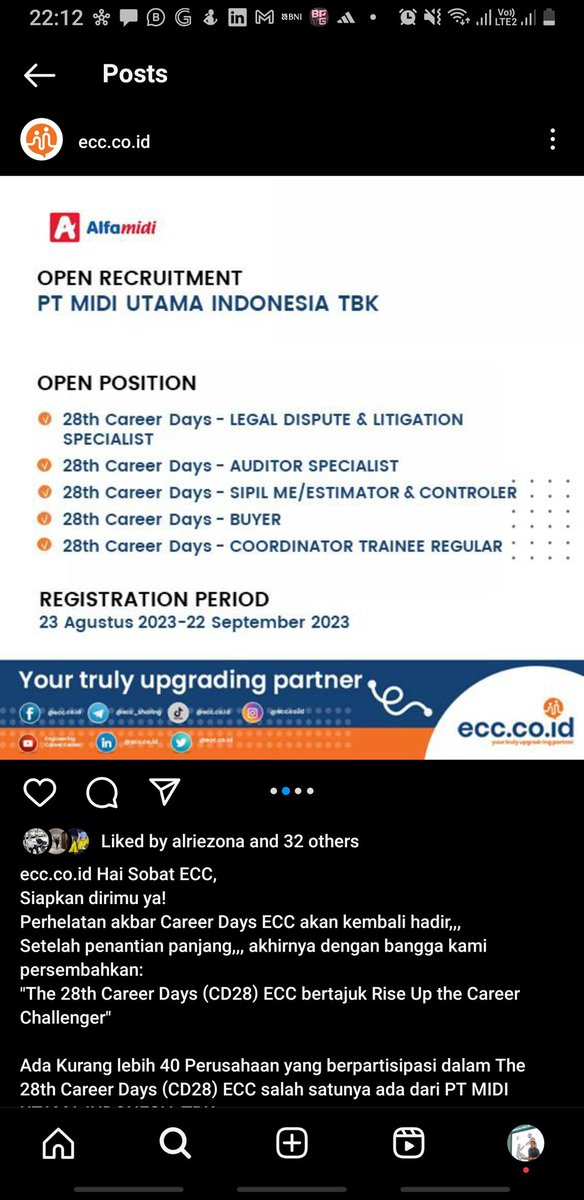 dekaisn's tweet photo. @worksfess Lah nder, alfa midi, alfa mart sama lawson barusan ikut jobfair... ada lowongan yang syaratnya semua jurusan juga coba cek di IG @ecccoid https://t.co/wmL5gKXhj5