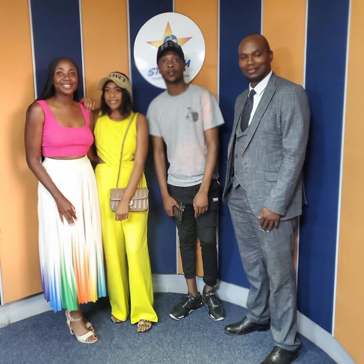 DumiMthombeni's tweet photo. Yesterday we were at @StarfmZimbabwe for #BLOT’S first radio interview since his acquittal - with @kvgroyalty & @ndinibabavako. He shared his personal life experience with Crystal Meth (#mutoriro) prior to his arrest; how it affected his life, music & lessons learnt.BLOT IS BACK! https://t.co/NTdFnZ3YFb