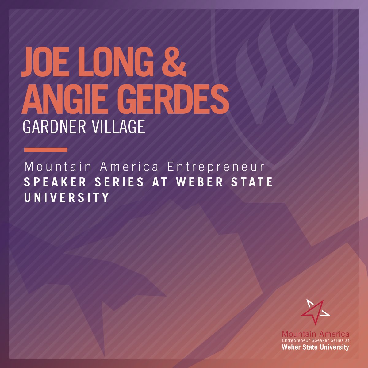 WeberEntreps's tweet photo. Last Day to Register! Come enjoy a complimentary dinner by Texas Roadhouse and listen to Joe Long and Angie Gerdes as they recount their journey with Gardners Village. 

Registration: https://t.co/aTMBLZp5ry https://t.co/k2VBr1b1O4