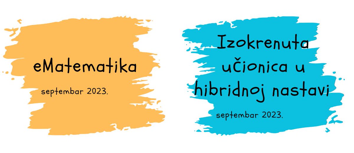 InfinityEduPlus's tweet photo. ⭐ Počinje nova školska godina, a sa njom i novo druženje sa nama na našim seminarima. Pridružite nam se!

✅ Otvorene su prijave ✅

Obuke u septembarskom terminu će biti realizovane od 18. septembra do 22. oktobra.

👇 Detalji na linku:
https://t.co/EGEVlxpOij https://t.co/dhUlNUOrih