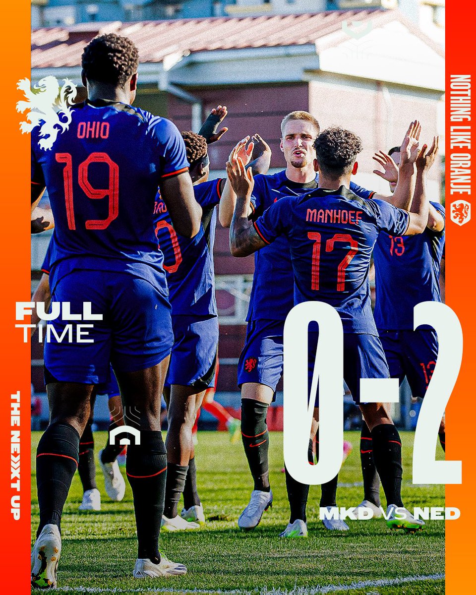 OnsOranje's tweet photo. Two games, six points! โค๏ธโ๐ฅ
#TheNextUp #MKDNED #NothingLikeOranje https://t.co/CyVbo2cWco