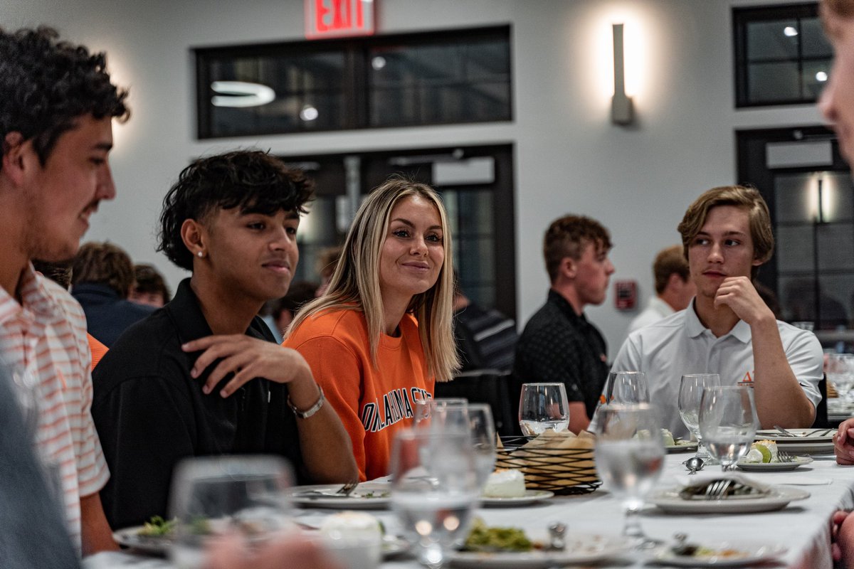 OSUWBB's tweet photo. Thank you to the men of Delta Tau Delta for a wonderful evening! We can’t wait for you to bring the hype to GIA this season! 

#GoPokes | #BRINGIT https://t.co/OAnIBijbOt