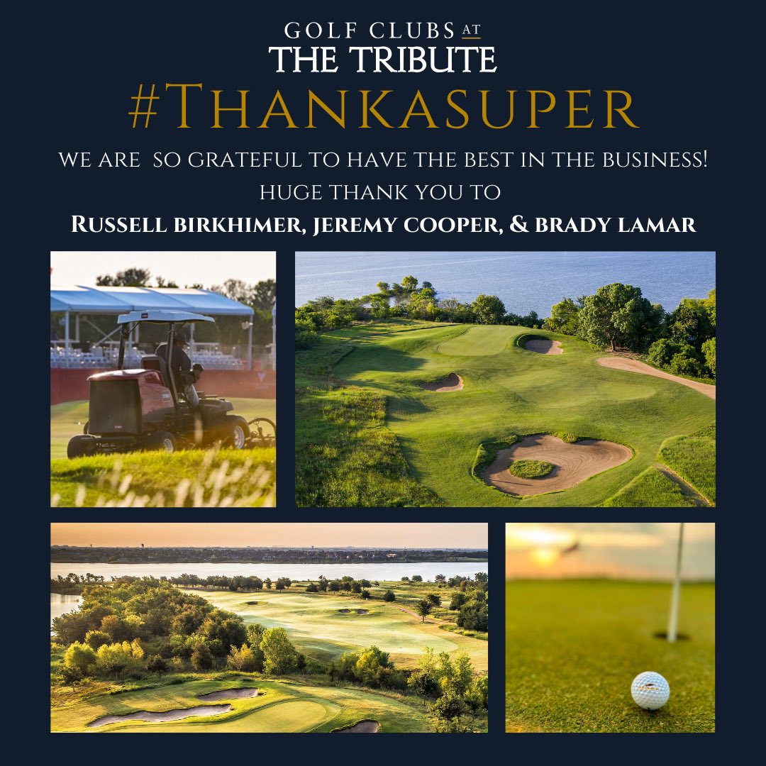 THANK YOU to our legendary Superintendents, who lead the charge day in and day out to make sure we are the best we can be. #thankasuper #golfcoursesuperintendent #oldamericangolfclub #tributegolflinks
