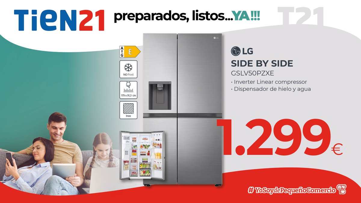 ElectroBroseta's tweet photo. En #ElectrodomésticosBroseta #Tien21, también contamos con las mejores ofertas en #frigoríficos para este mes de #septiembre. https://t.co/Ar92kyobeX