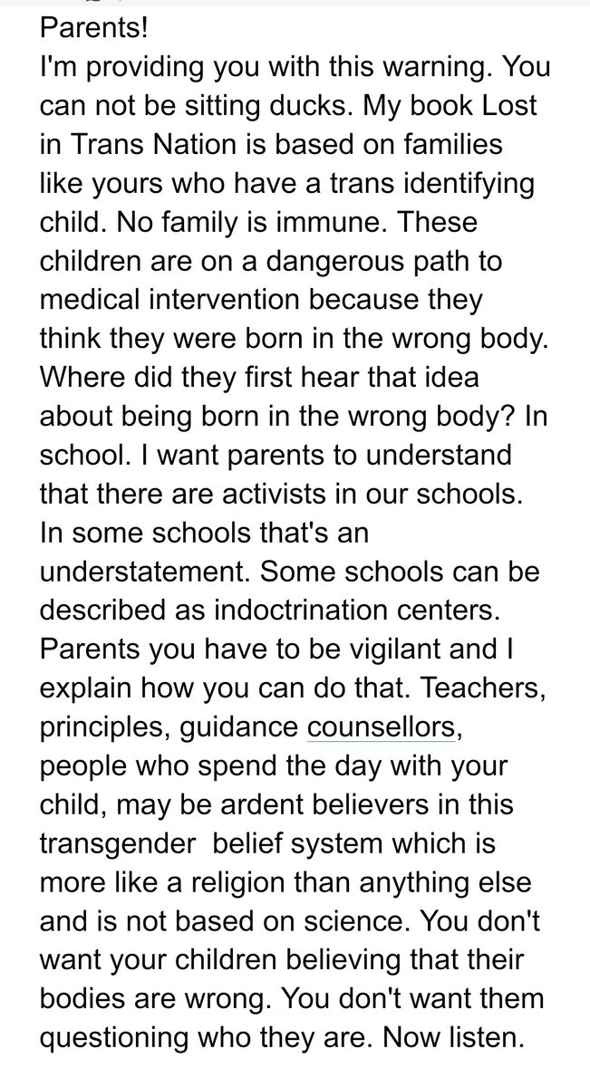kpssreality's tweet photo. @OurDutyCanada 
MESSAGE FROM @miriam_grossman MD child, youth and adult psychiatrist 
five alarm warning to parents of children and youth. https://t.co/YchZl9cZ0F