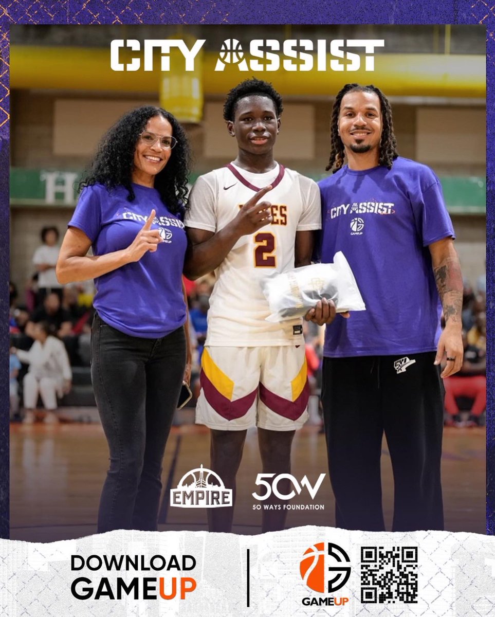 EmpireInvite's tweet photo. Adam Njie (@2_adamm) of @HayesHoops1941 took home MVP Honors w/ 23 points. 

🏆 presented by @Gameup_nyc Founders @CrystalMcCrary &amp; @The_ColeAnthony. https://t.co/Dmtvm5gWGD