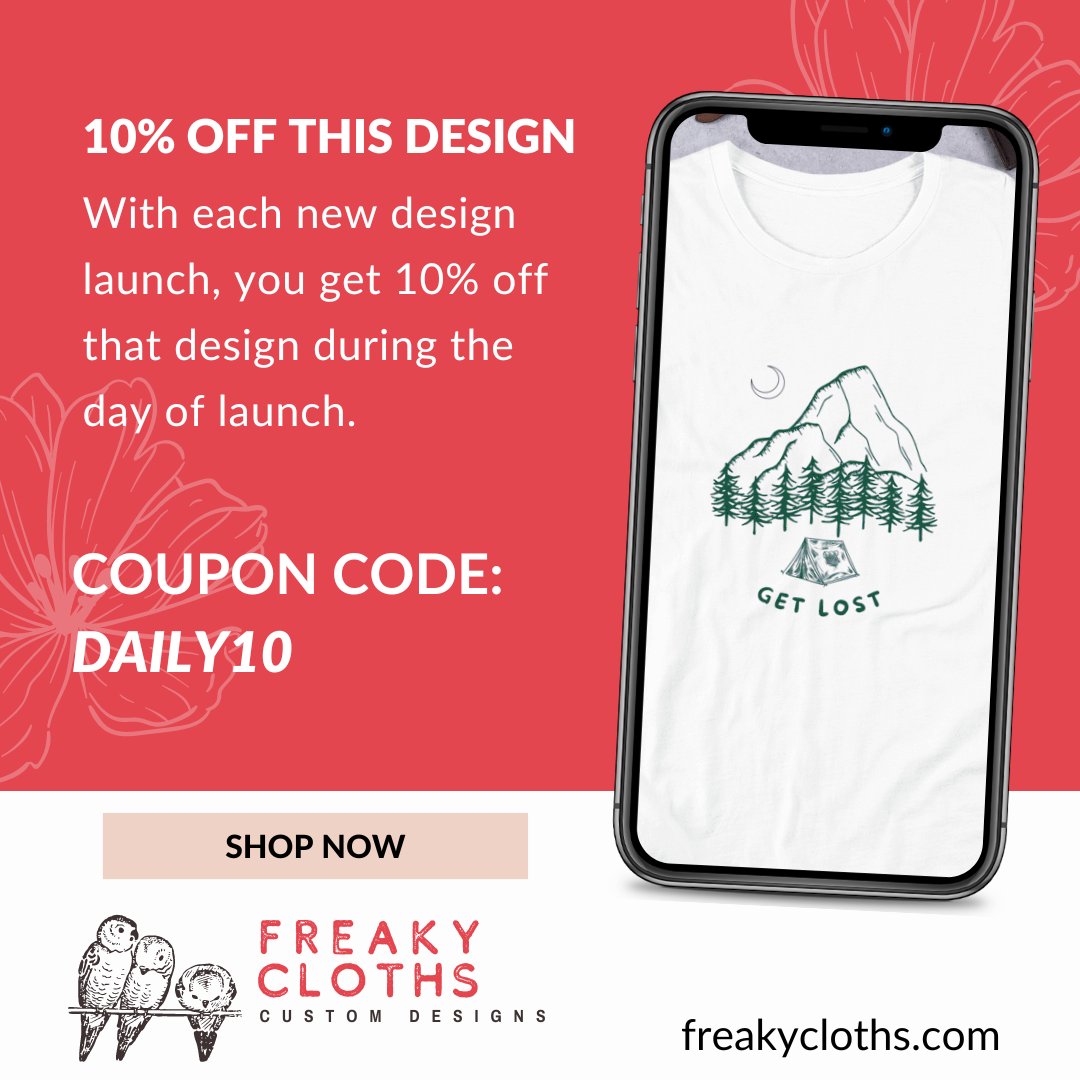 🏞️ Embrace the call of the wild with the "Get Lost" T-shirt! Adorned with a scenic mountain illustration, it's more than a T-shirt, it's an invitation to adventure. Get yours and find joy in the journey! 🏕️ freakycloths.com/product/get-lo…

#GetLost #AdventureAwaits #NatureLovers