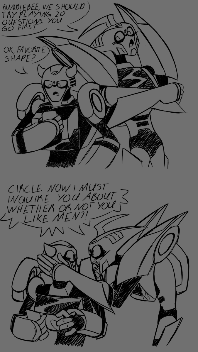 GiGiCrazyDraws's tweet photo. Here have some sketches of gay people I did just before and during my trip back home.
#transformers #TransformersAnimated #BumbleBee #blurr https://t.co/eptoxOrRf5