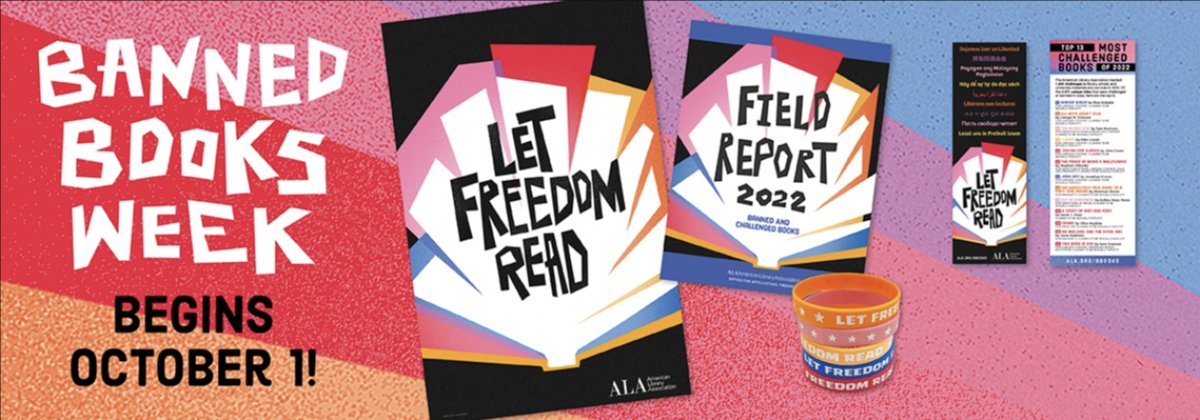 BannedBooksWeek's tweet image. #BannedBooksWeek is just around the corner! #LetFreedomRead with posters, bookmarks &amp;amp; more f/our friends @ALALibrary! Order before 9/15 to guarantee on time delivery! alastore.ala.org/search/store/c…