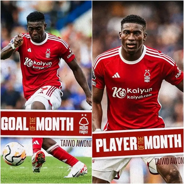 🦅 🇳🇬 Super Eagles striker, Taiwo Awoniyi, win both Nottingham Forest's player & goal of the month for August. 🔥

#Nigeria #Nottinhamforest #TaiwoAwoniyi #Dubai #iPhone15  #Dagrin #AppleEvent