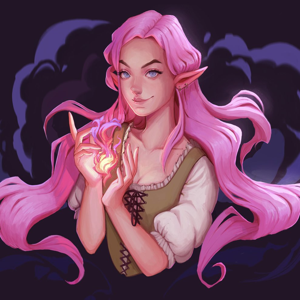 Recently finished commission :D

I can honestly draw pink haired elves any day of the week eheh

#commissionart