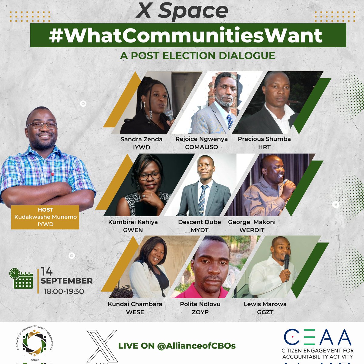 Set a reminder for our upcoming Space on #WhatCommunitiesWant. The space will focus on communities' key asks in relation to service delivery and access to low-income housing to the newly elected candidates. x.com/i/spaces/1zqJV… @Isivunguzane @sandyzenda @glanyline