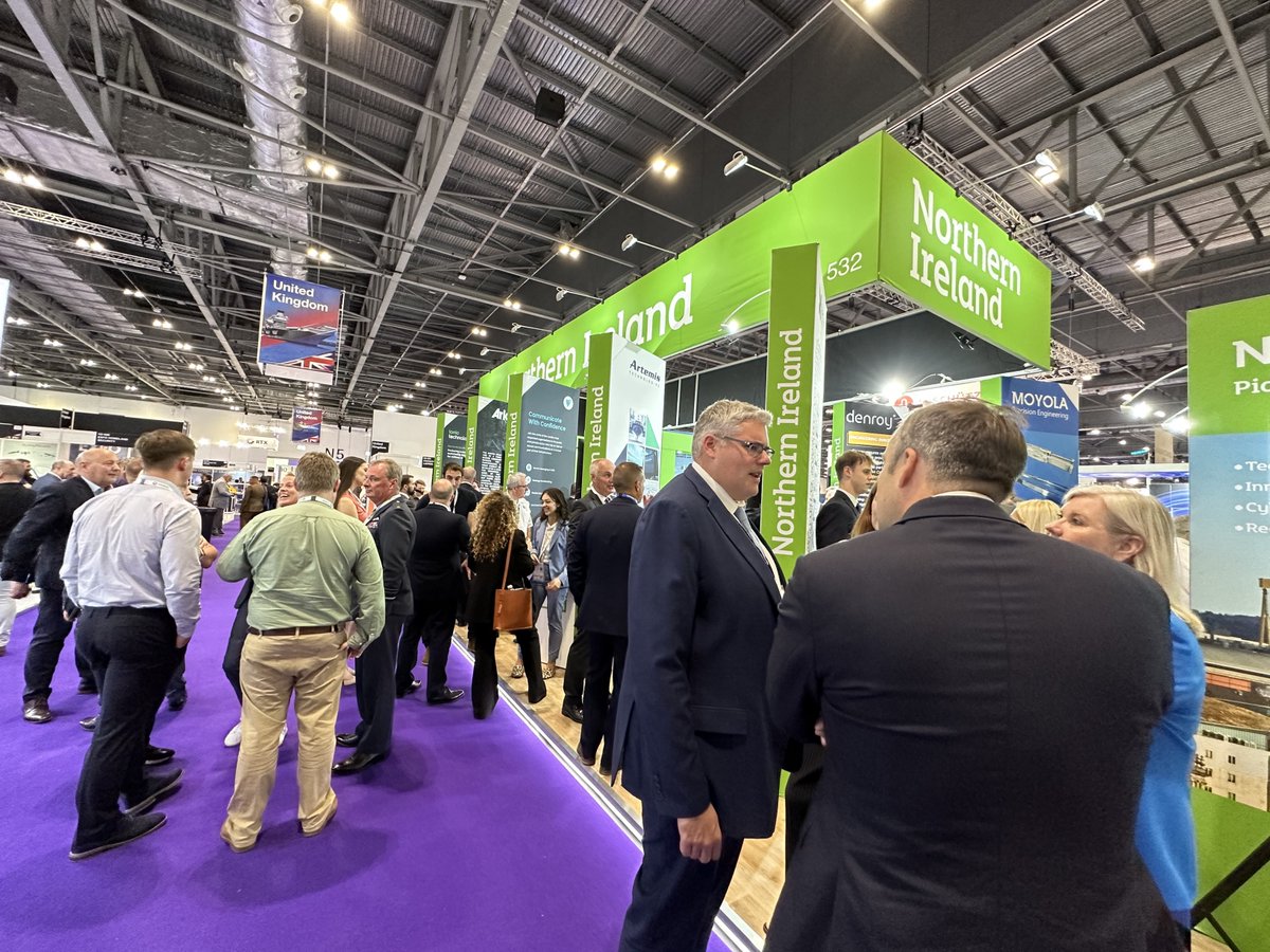 Thanks to @InvestNI for hosting the Northern Ireland reception @DSEI_event. Great opportunity to promote the region’s capabilities and speak with industry colleagues and others on how Northern Ireland can contribute more to the UK’s national defence enterprise. #DSEI23