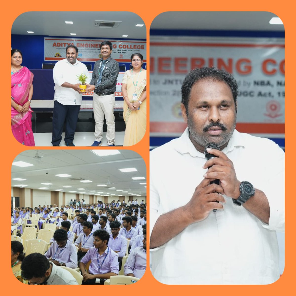 AdityaEduGroup's tweet photo. A Seminar on How to Crack GATE was organized on 8th September, 2023 by the Department of Electronics and Communication Engineering. The main objective of this Seminar is to Motivate the students towards importance of GATE
#gate #seminar #competitiveexams #nallamillisatishreddy https://t.co/bJzDLizrvQ