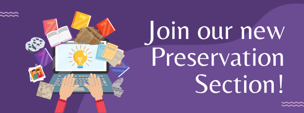PreservationWk's tweet photo. @Core_ALA’s new Preservation Section is live and free for Core members to join! Participate in Interest Groups on #BookAndPaper, #PreservationAdministration, &amp; #PromotingPreservation. #DigitalPreservation and #LibraryBinding Interest Groups launch soon. https://t.co/m9Js3BeosL https://t.co/hq64lYRc4n