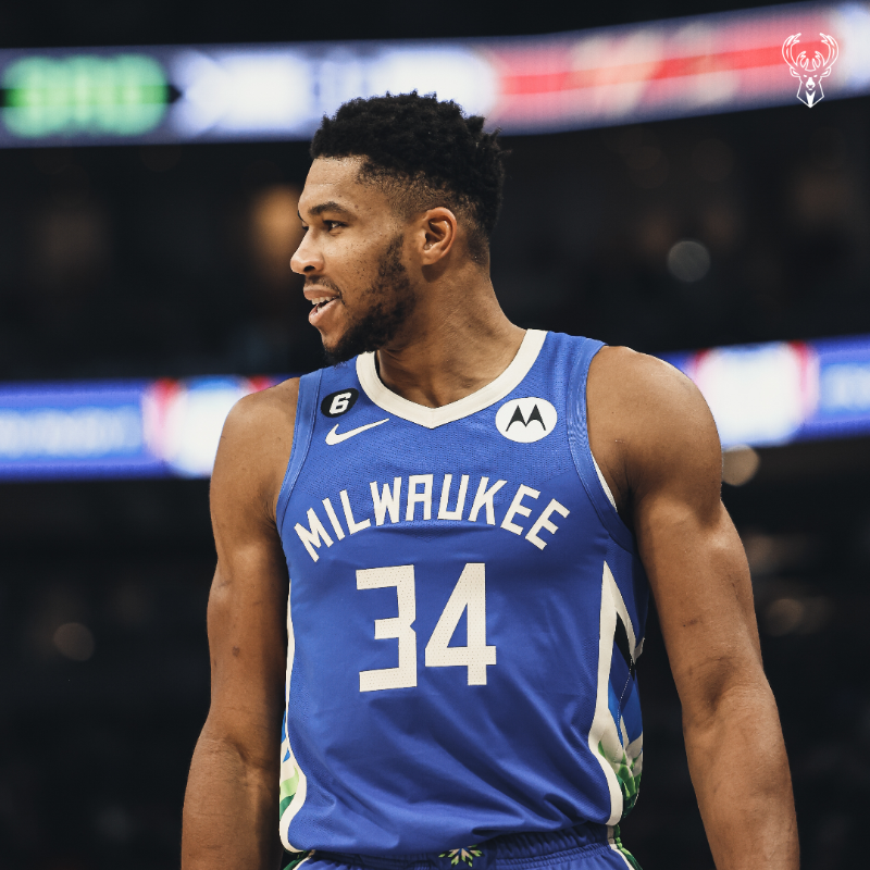 Bucks's tweet photo. The best snaps from Giannis' 22-23 campaign 📸

#BucksPlayerWeek | @Giannis_An34